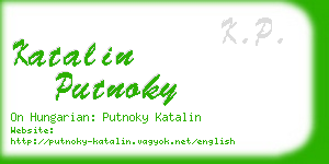 katalin putnoky business card